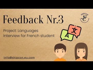 Feedback from the French student, Project - languages, 2022